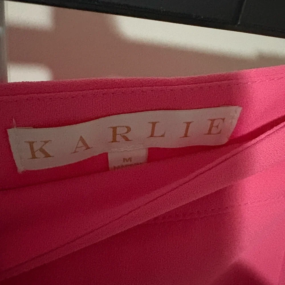 Karlie Asymmetrical Pink Ruffle Skirt
